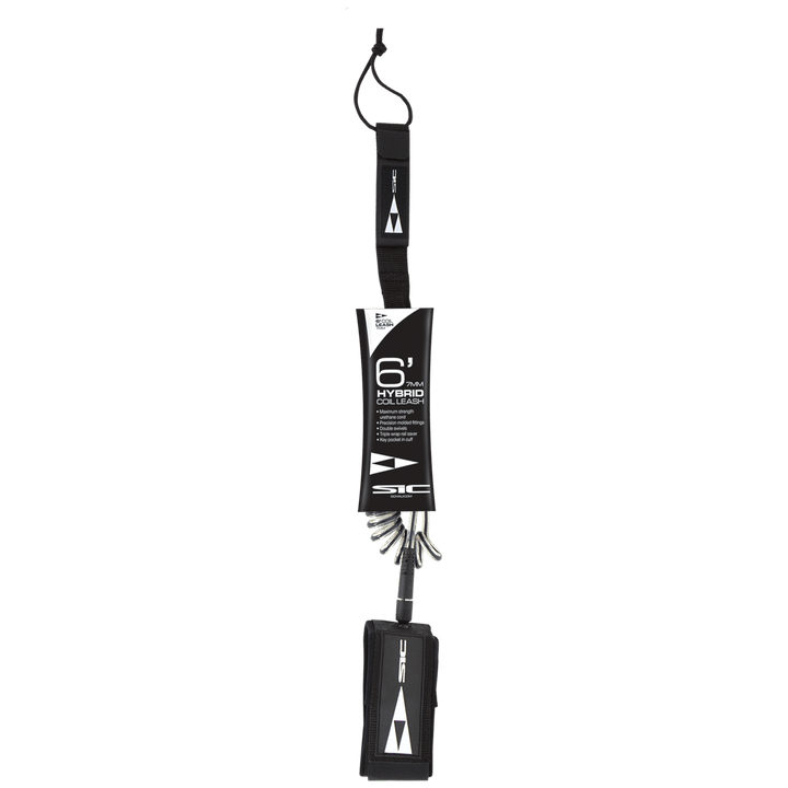 SUP LEASH HYBRID COIL-STRAIGHT 6'