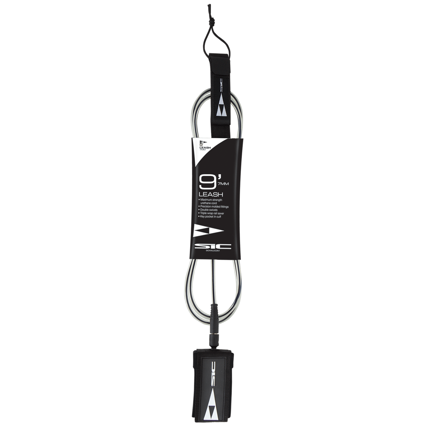 LEASH SURF 9' BLACK