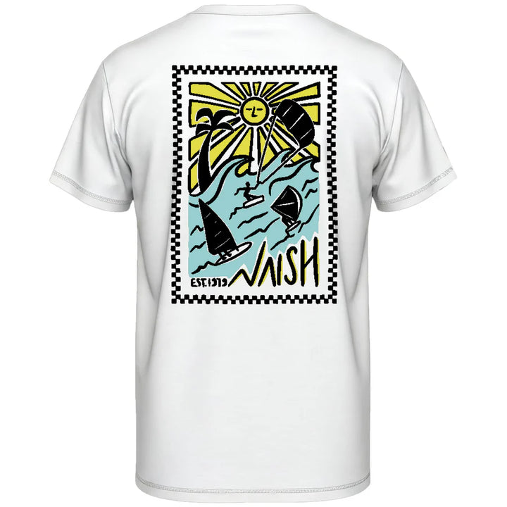POLERA NAISH LOOSE FIT T-SHIRT WAVE RIDERS WH