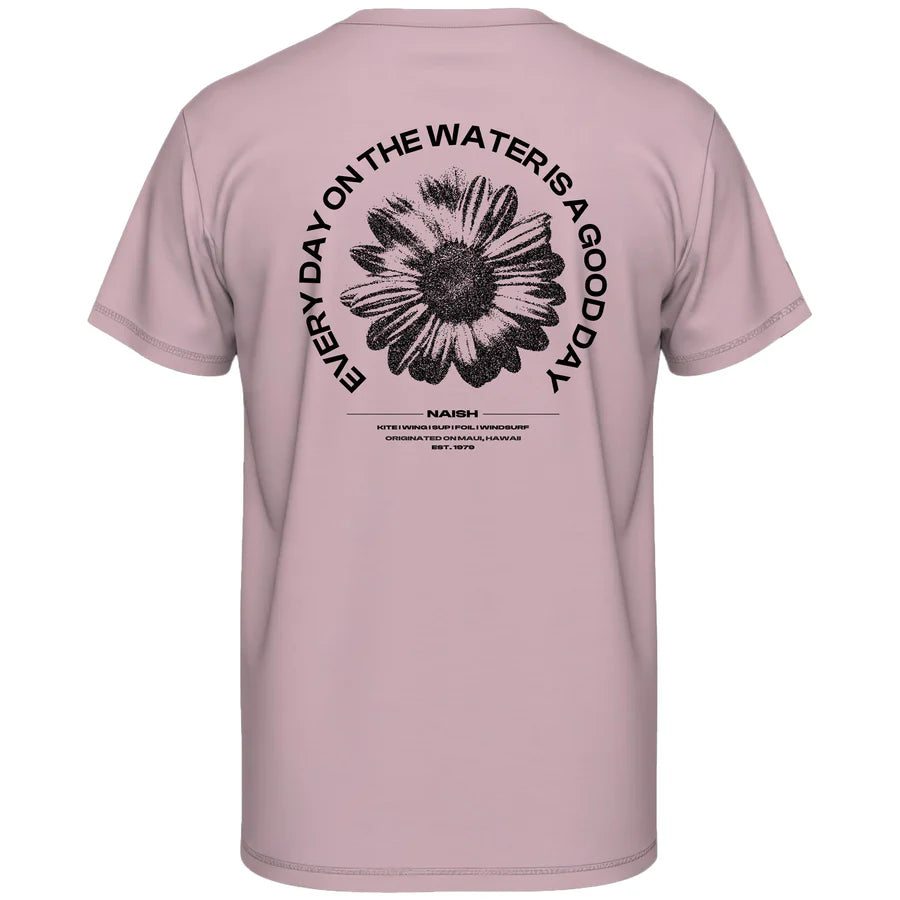 POLERA NAISH LOOSE FIT T-SHIRT FLOWER WASHED PINK