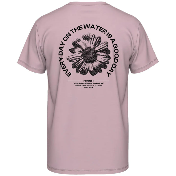 POLERA NAISH LOOSE FIT T-SHIRT FLOWER WASHED PINK