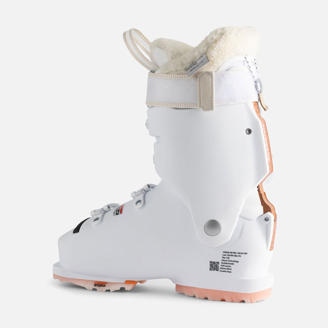 BOTAS DE SKI MUJER VIZION 4B PRO 100 GW WHITE