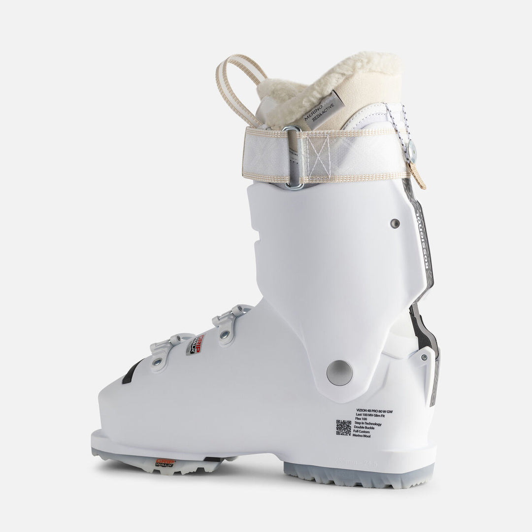 BOTAS DE SKI MUJER VIZION 4B PRO 80 GW WHITE