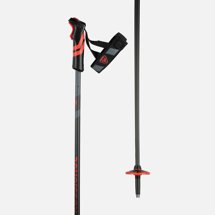 BASTONES DE SKI TACTIC CARBON CLIP RED