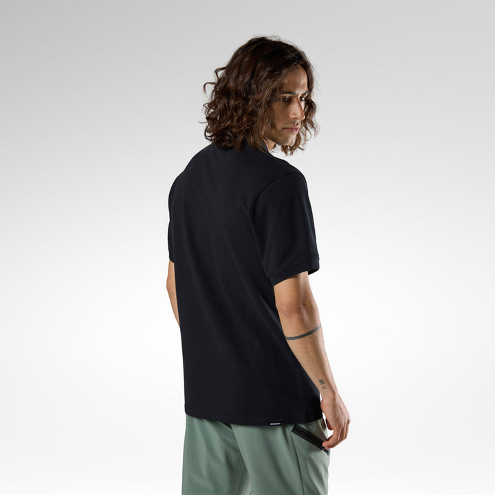 POLERA POLO TRAYE BLACK