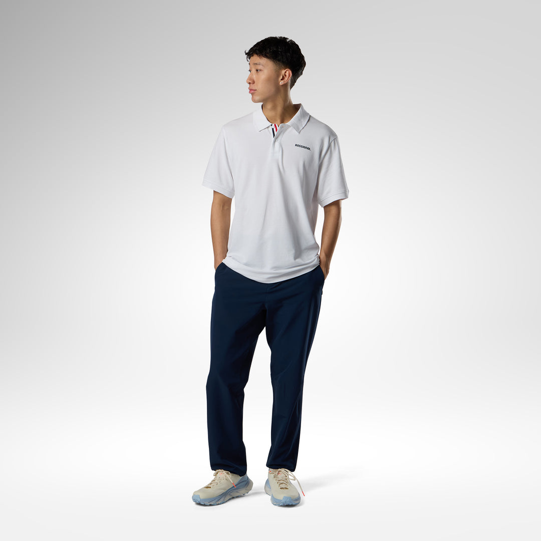 POLERA POLO LOGO WHITE