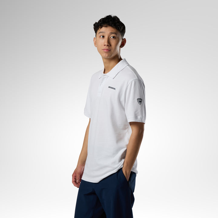 POLERA POLO LOGO WHITE
