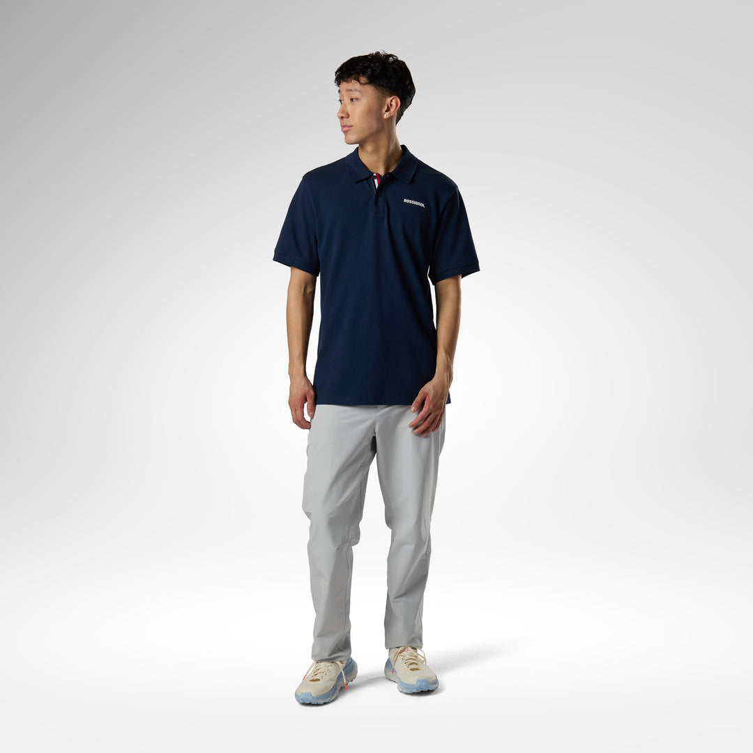 POLERA POLO LOGO DARK NAVY