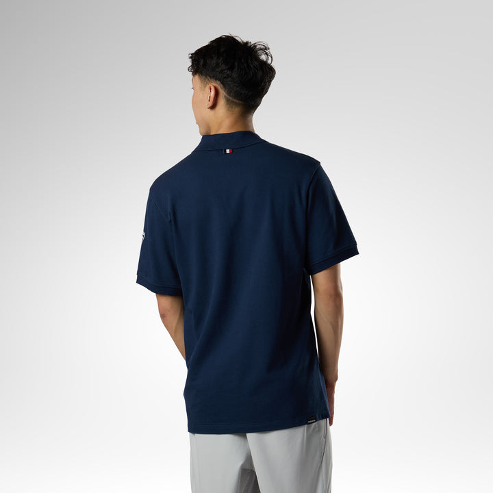 POLERA POLO LOGO DARK NAVY