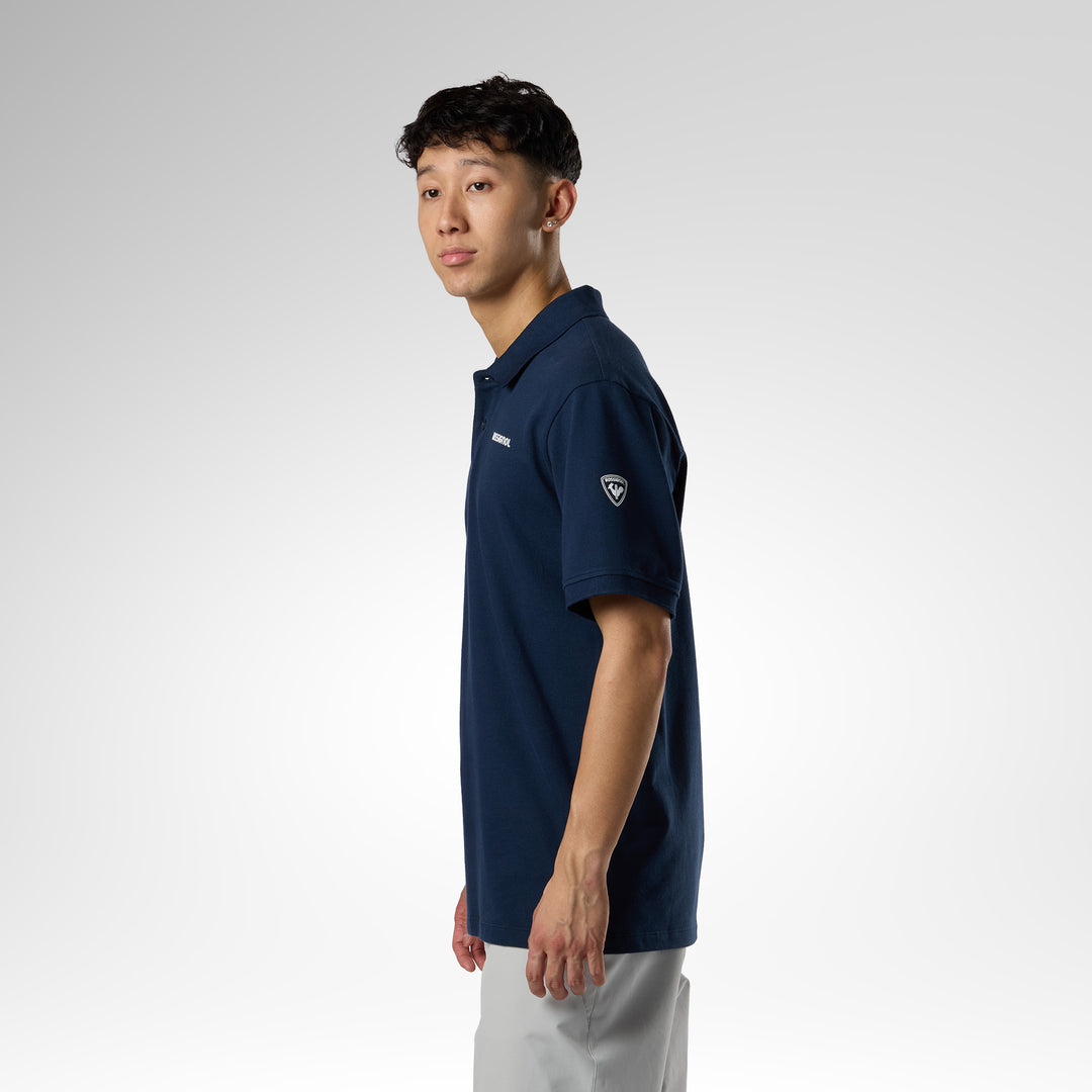 POLERA POLO LOGO DARK NAVY