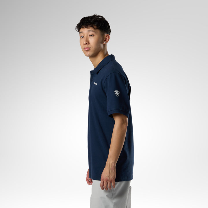 POLERA POLO LOGO DARK NAVY