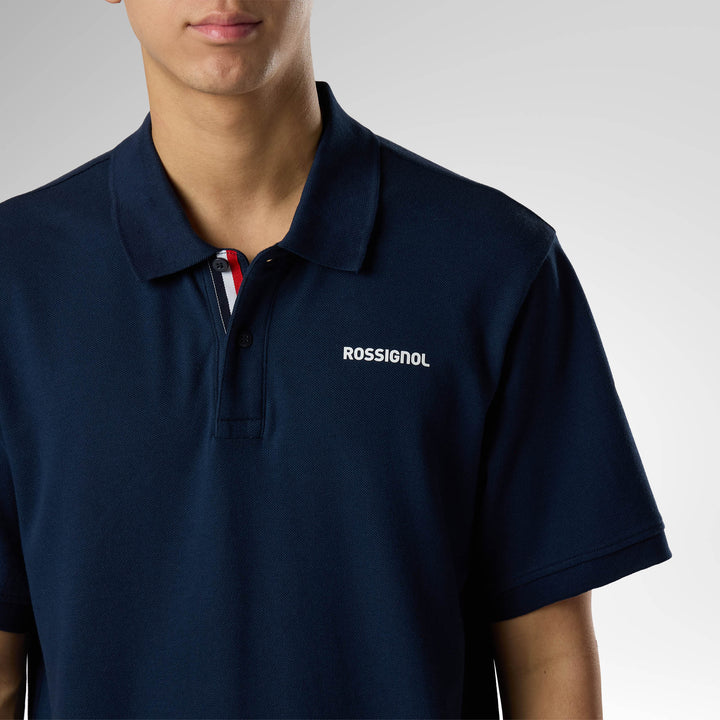 POLERA POLO LOGO DARK NAVY