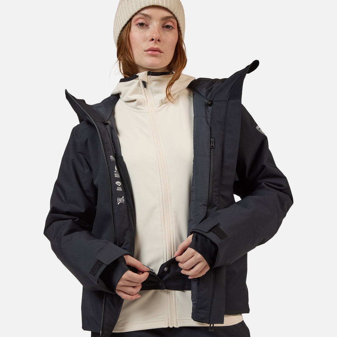 CHAQUETA DE SKI MUJER ROCHRUN INSULATED NL - BLACK