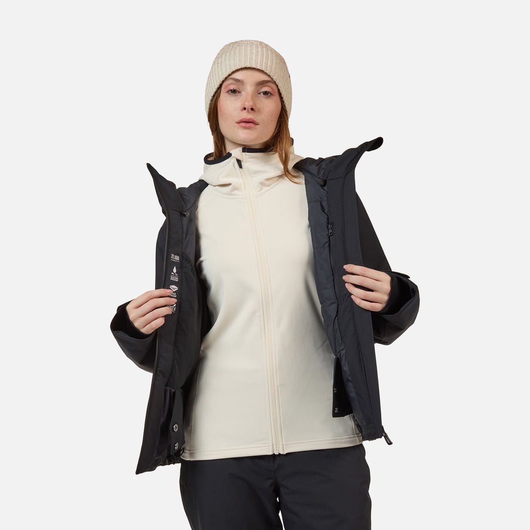 CHAQUETA DE SKI MUJER ROCHRUN INSULATED NL - BLACK