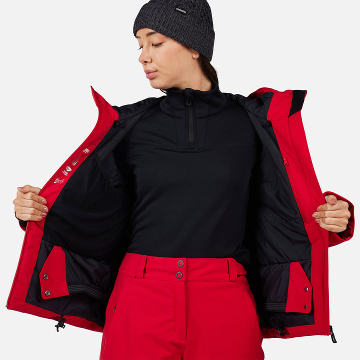 CHAQUETA DE SKI MUJER ROCHRUN INSULATED - RUBY RED