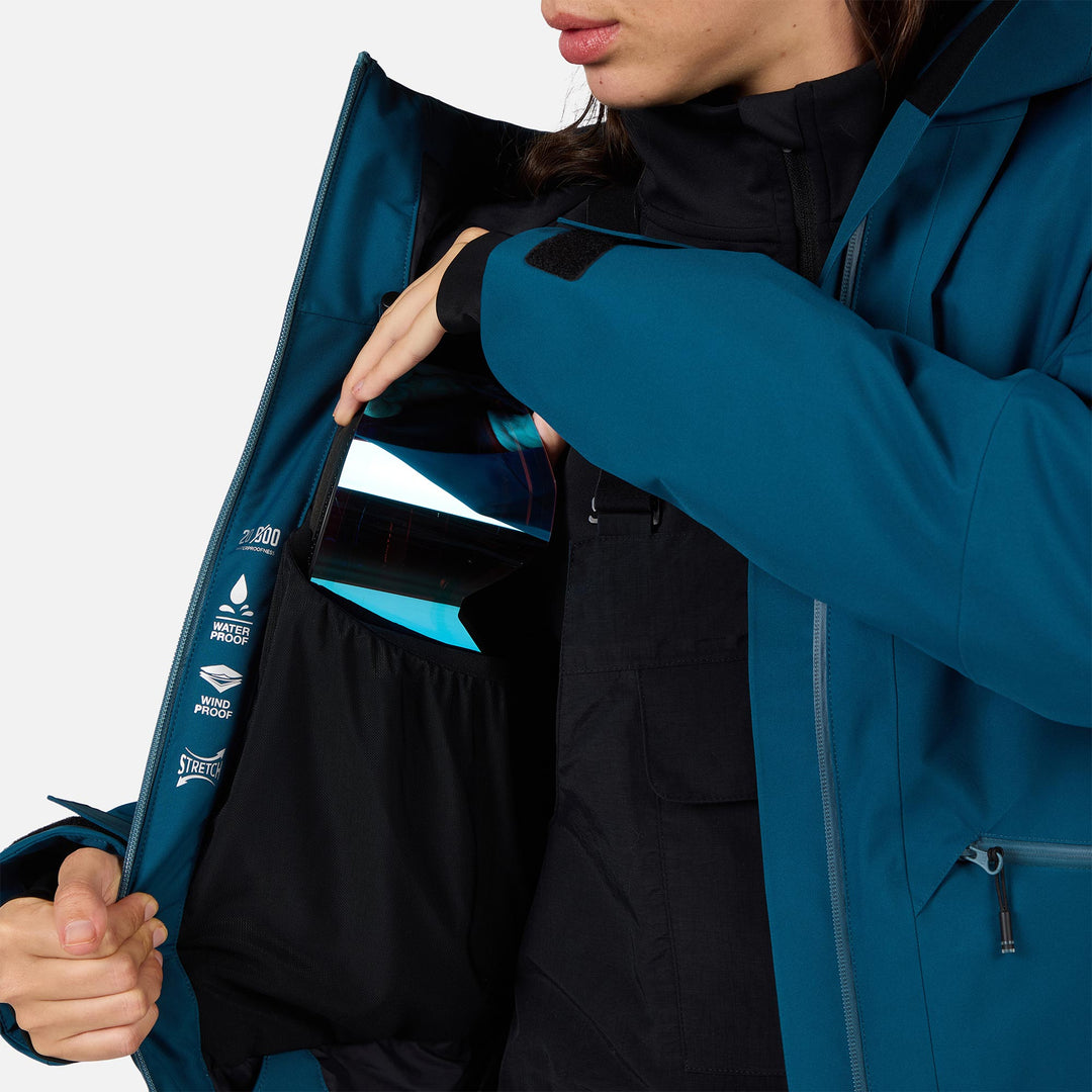 CHAQUETA DE SKI MUJER ROCHRUN INSULATED - DEEP LAKE