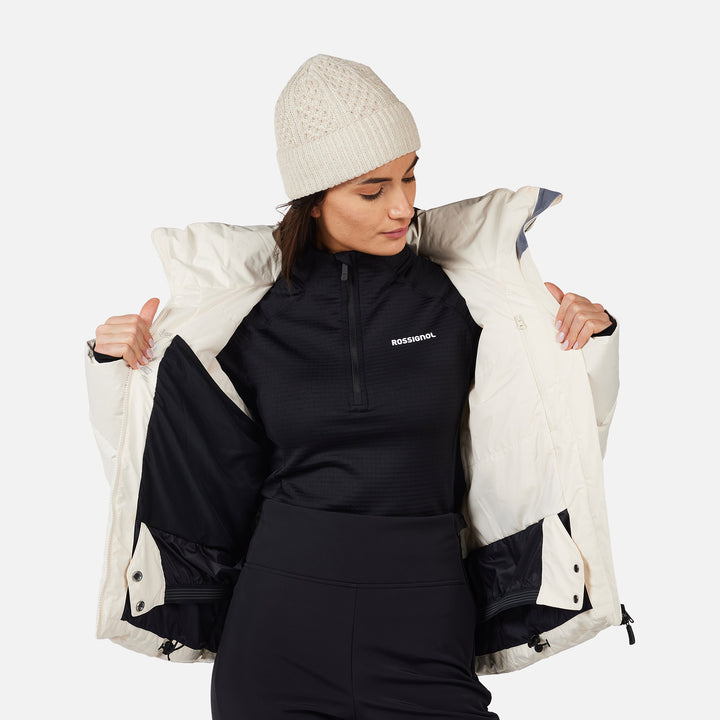 CHAQUETA DE SKI MUJER WISPILE RIPSTOP DOWN - NATURE WHITE
