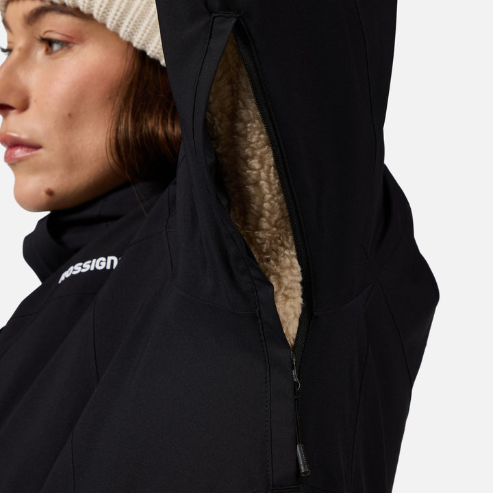 CHAQUETA DE SKI MUJER DESAFIO 2L SHELL - BLACK