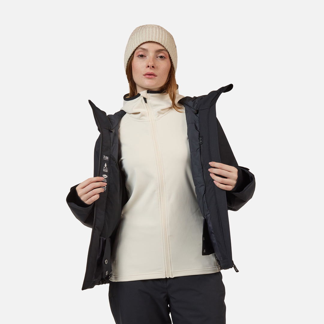 CHAQUETA DE SKI MUJER ROCHRUN INSULATED - BLACK